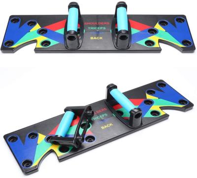 China Lift Up Board Push Up Training System Pump Fitness Press Stands 9 in 1 Non-Slip Stickers WDY-FWB01 for sale