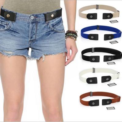 China ALLOY No Buckle Invisible Elastic Belt No Buckle Stretch Belt For Women And Men for sale