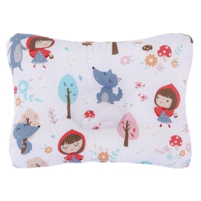 China Anti-static Newborn Infant Cartoon Care Pillow Concave Printed Pillow Support Shaping Cushion Avoid Flat Head for sale