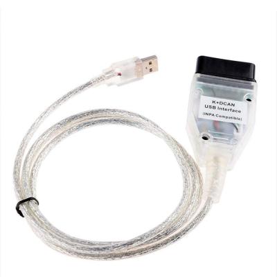 China Diagnostic Cable-OBD2 OBDII Connector Car Diagnostic Tool INPA Ediabas Cable K+DCAN USB Interface WDY-IN02 for sale