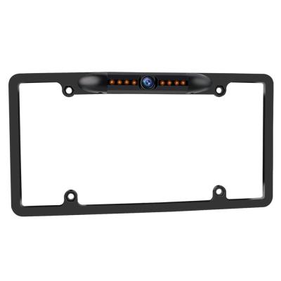 China IR Car License Number Plate Frame DC 12V 24V Rear View Backup Parking Camera WDY-LC01 for sale