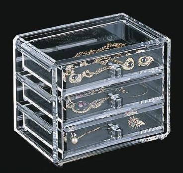 China Quick Delivery Acrylic Jewelry Box With customer's Logo for sale