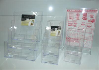 China Clear Custom Acrylic display Products / acrylic brochure holders for sale