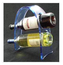 China Transparent Acrylic Wine Bottle Display Rack , Plexiglass Bottle Holder for sale