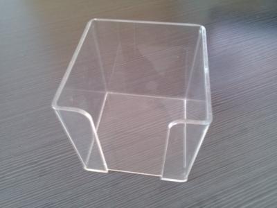 China Square Plastic / Acrylic Tissue Box , Clear Perspex Napkin Holder for sale