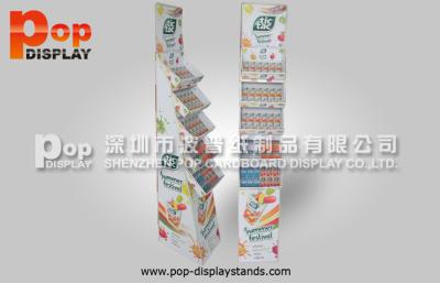 China Estantes de exhibición del caramelo de Tictac del papel del soporte del piso de la cartulina de la promoción del supermercado en venta