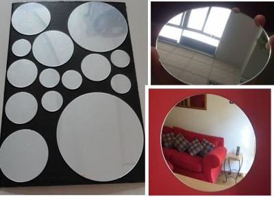 China 3mm Round Eco-Friendly Mirror Acrylic Sheet By Laser Cutting For Indoor Home Decoration for sale