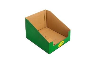 China Foldable Green Cardboard Display Boxes , Cardboard Counter Display Boxes for sale