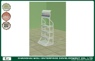 China Digital printing  4 tier display stand , shop display racks for Lubricant oil for sale