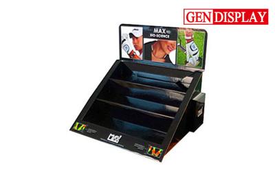 China Pos Corrugated Cardboard Counter Display Stands With Brochures Holder For Sports for sale