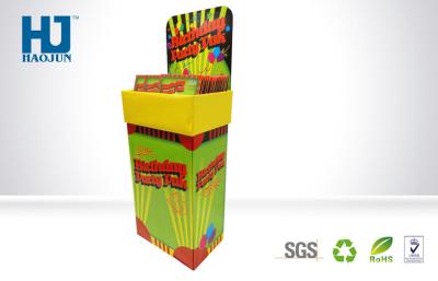 China Colorful Foldable Corrugated Cardboard Magazine Displays / Cardboard Brochure Display for sale