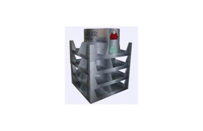 China Grey Multipurpose Cardboard Floor Display Racks For Store , Glossy Lamination for sale