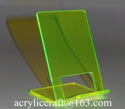 China High grade PMMA phone holder, acrylic display stand for camera or cellphone for sale