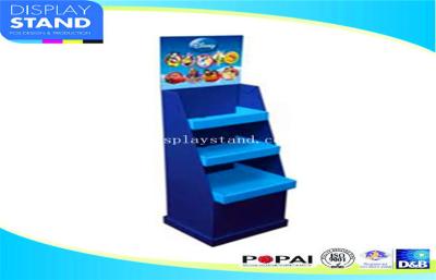 China Laminated Toys Display Stands With 4 Offset Printing For Supermarket for sale