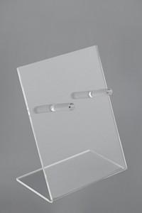 China Transparent Table Top Acrylic Sign Holder , clear plastic sign holders for sale