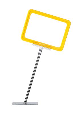 China Metal Base Pop Tabletop Sign Holder Clip In Supermarke , A3 A4 Frame for sale