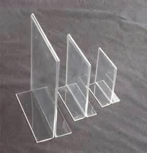 China Acrylic leaflet holder, acylic poster display, lucite sign holder for  fairs, office for sale