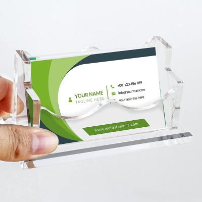 China Eco-Friendly Sales Manager Office Business Card Holder Office Clear Acrylic Holder for sale