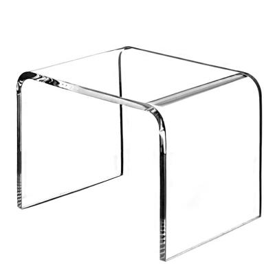 China Eco - Friendly Best Price Single I - Shaped White Transparent Acrylic Stool for sale