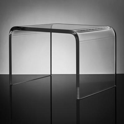 China Office Convertible Elegant Simple Style Transparent Acrylic Stool for sale