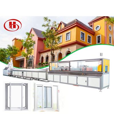 China Hot Sale PVC UPVC Window Profiles Extrusion Making Machine Production Line for sale