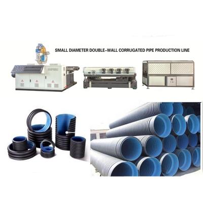 China PIPE 40 MM-315 mm HDPE PP Double Wall Corrugated DWC Sewage Pipe Machine Price for sale