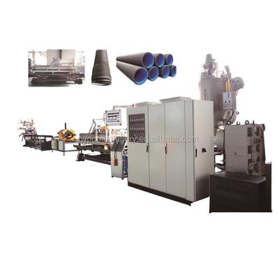 China Corrugated Wire HDPE Double Wall Pipe Machine Production Line for sale