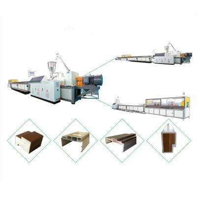 China Plates PVC WPC Door Frame Making Machine / Extrusion Line for sale