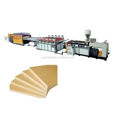 China Foaming Sheet / Plates PVC WPC Board Making Machine / Extrusion Line for sale