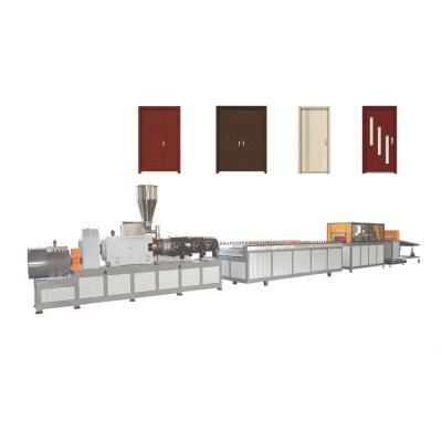 China Plates 600-900mm wood wpc plastic door panel production line making machinery for sale