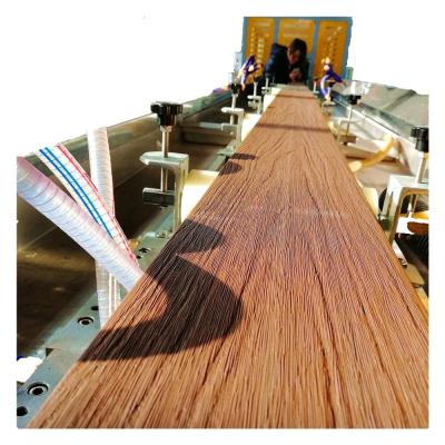 China machinery & HEGU Material PE WPC Wood Plastic Decking Online Embossing Machine for sale