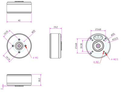 China General machinery electric motor with encoder for robot arm joint hub wheel motor for sale