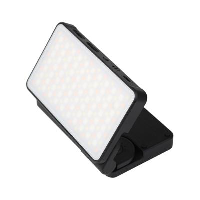 China Mini Full Color 360 Degree Aluminum Alloy Body RGB Light Panel With Visual Light Effects Luz Led Pocket Rgb Led Camera Light for sale