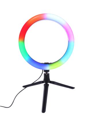 China PORTABLE 10 Inch Live Web Celebrity Photography Beauty RGB Ring Light for sale