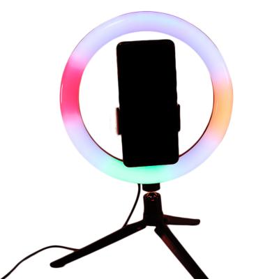 China Hot Selling Plastic Cover And Aluminum Alloy Body Face Detection Lighting Photography Mobile RGB RGB Led Lights For Photographic for sale