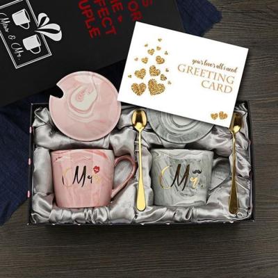 China Recycled Materials Personalized Ceramic Coffee Mug Package Gift Box Small Sublimation Mugs With Gift Box Mug Box With Foam for sale