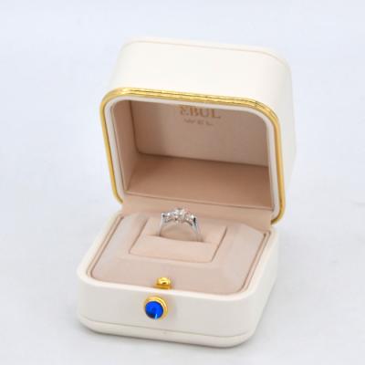 China Jewelry Packaging Gift Box Custom Logo Printed Mini Small Jewelry Paper Leather Gift Box White Jewelry Ring Storage Box Packaging Jewelry Box Packaging for sale