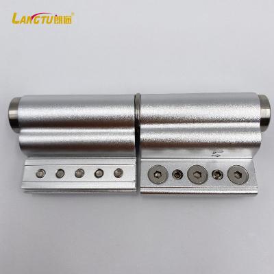 China Modern high quality aluminum alloy hydraulic adjustable automatic soft closer l type hinge for glass door for sale