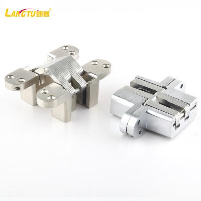 China 180 Degree Modern Zinc Alloy Door Hinge Furniture Hidden Hinge Invisible Hinge for sale