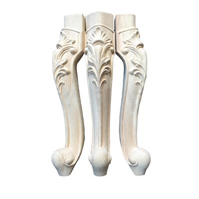 China Solid Wood Carved Wooden Legs For Furniture Ornaments Furniture Parts Accessories Wooden Legs for sale