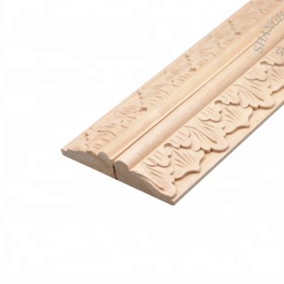 China Furniture Moldings CNC Chinese Carved Ornamental Wood Moldings Decorative Wood Molding For Furniture for sale