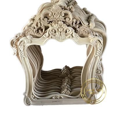 China Classic Classic Decorative Wall Carved Wooden Mirror Frames for sale