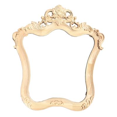 China Magnifying European Carved Wooden European Mirror Frame for sale