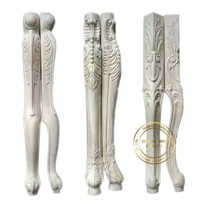 China Solid Wood Carved Sofa Leg Wood Table Legs Ornaments Furniture Furniture Parts for sale