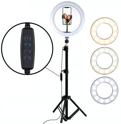 China ABS tik tok emit ring fill light lamp 10W 10inch photo studio live light selfie led circle ring light with tripod stand for sale