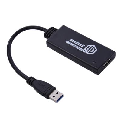 China Convenient Supplement 1080p USB 3.0 Mini HD Video Display To HDMI Adapter Converter Cable for sale