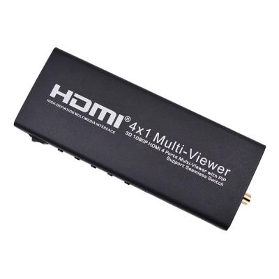 China Hdmi 4x1 multi-viewer with glitch hdmi 4 port hdmi 4x1 multi-viewer hdmi multiviewer with glitch support seamless switch for sale