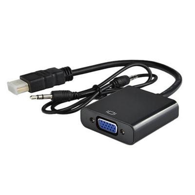 China Multimedia 1080P male to hdmi female to vga hdmi converter female with cable hdmi vga audio adapter for sale