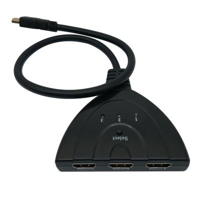 China DVD Port 3 in 1 Converter Adapter Cable Braid Splitter Hub Changer HDMI 3x1 Switch for sale