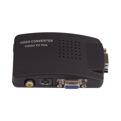 China 25PCS/Carton Video Converter AV To VGA Converter AV To VGA Adapter TV Signal RCA To VGA Converter for sale